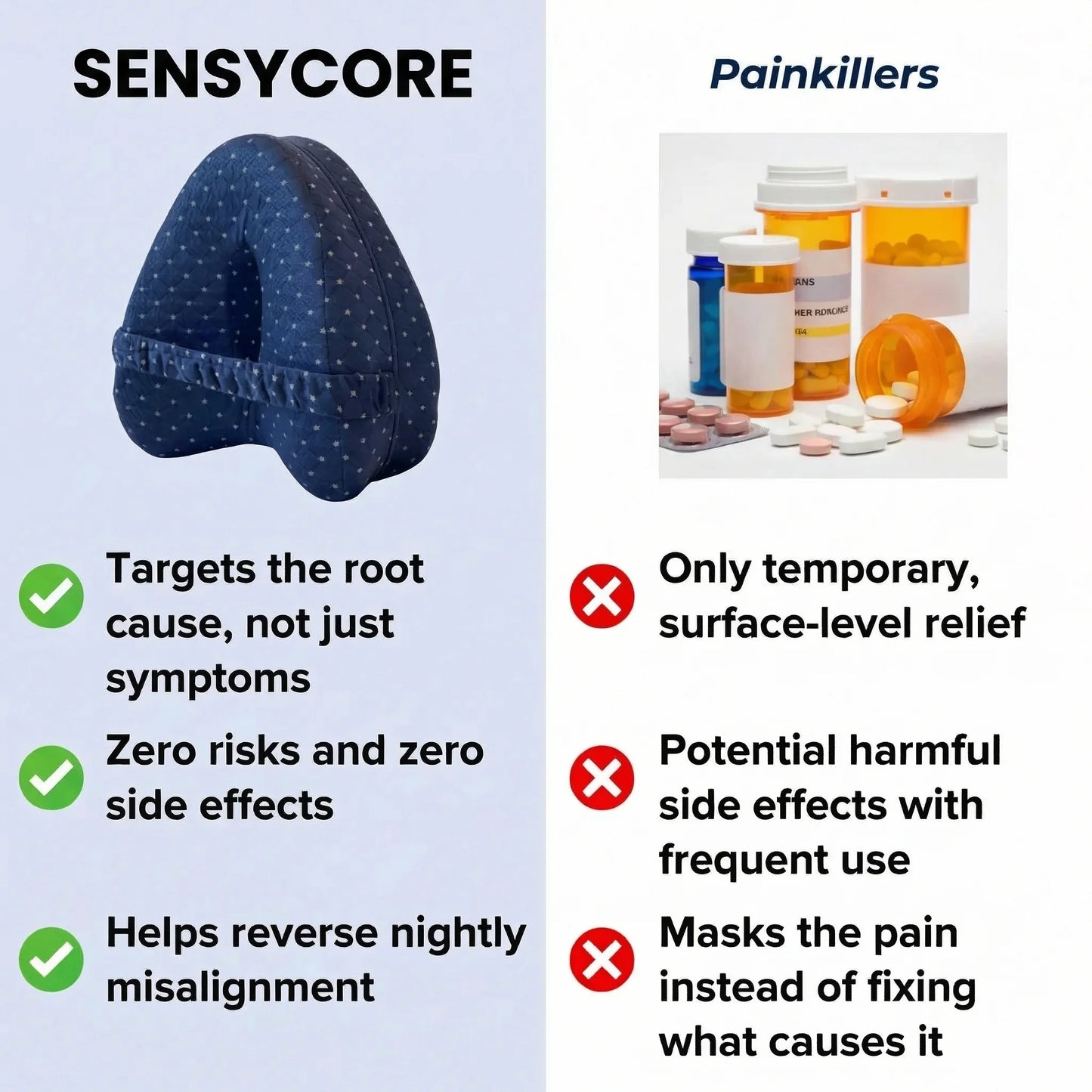 SensyCore Knee Alignment Pillow